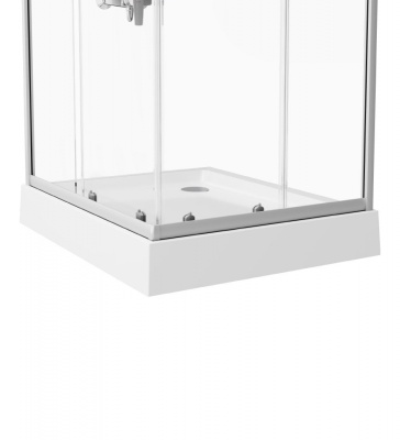 Душевой уголок AM.PM Gem 100х80 W90G-404-100280-MT профиль Хром матовый стекло прозрачное