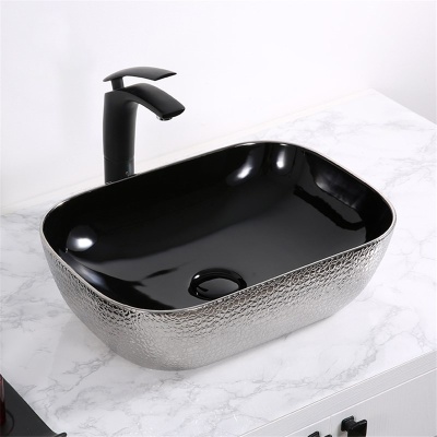 Раковина-чаша Mira 46 MR-4632BS Черная Серебро