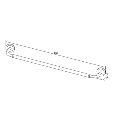 Держатель для полотенец AM.PM Serenity A40346400 Хром