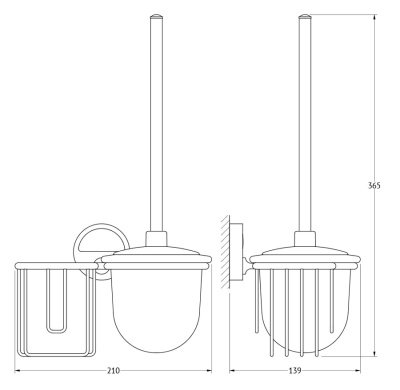 Держатель освежителя воздуха FBS Luxia 058 Хром