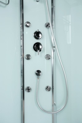 Душевая кабина BelBagno Uno A-2 90x90 профиль Хром стекло прозрачное