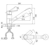 Смеситель для кухни D&K Rhein Mosel DA1262501 Хром