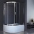 Душевой уголок Royal Bath ВК 120х80 RB8120BK-T-CH-R с поддоном профиль Хром стекло прозрачное