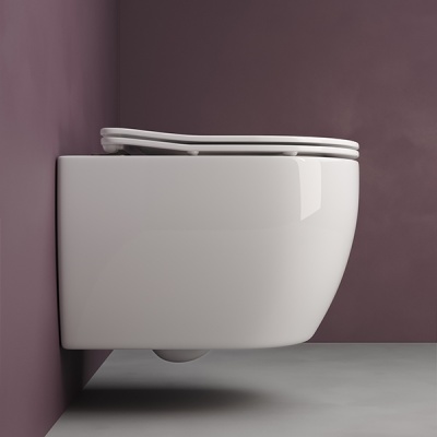 Унитаз Ceramica Nova Play CN3001 с инсталляцией Berges Wasserhaus Novum L3 040213 с сиденьем Микролифт с кнопкой Хром