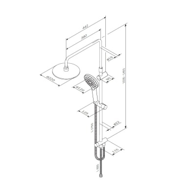 Душевая система AM.PM Like F0780100 Хром
