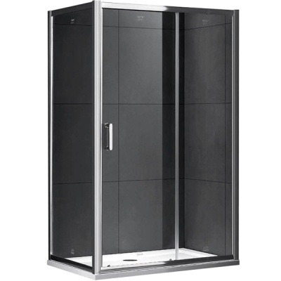 Душевой уголок Gemy S30191E-A90 130х90 профиль Хром стекло прозрачное