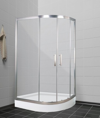 Душевой уголок Timo 120x80 L BY-549L профиль Хром стекло прозрачное