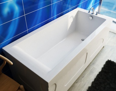 Ванна из искусственного камня Эстет Дельта 150x75 Белая