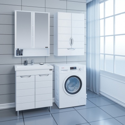 Тумба с раковиной СанТа Родос 70 Белая