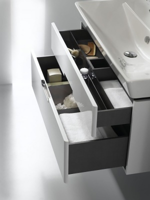 Тумба под раковину Jacob Delafon Reve 120 EB1137-G1C подвесная Белая глянцевая