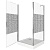 Душевой уголок Good Door Fantasy CR-100-F-CH 100x100 профиль Хром стекло прозрачное с рисунком