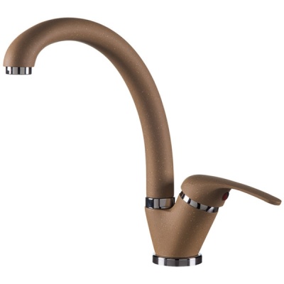 Смеситель для кухни Rossinka Y35-23 Бежевый Хром