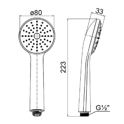 Ручной душ Milardo 2801F85M18 Хром