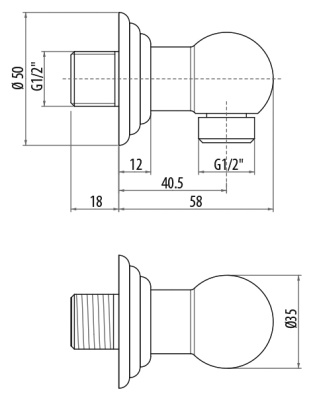Шланговое подключение Gattoni Programma Docce PRARE11 хром