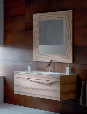 Тумба под раковину Aqwella Clarberg Papyrus Wood 100 Pap-w.01.10/LIGHT подвесная Светлое дерево