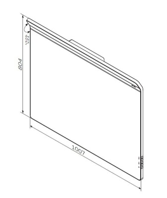 Зеркало AM.PM Inspire V2.0 100 с подсветкой с системой антизапотевания стекла