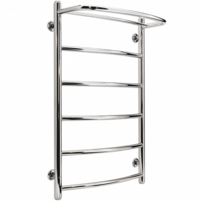 Водяной полотенцесушитель Laris Стандарт П6 60х50 с полкой Хром