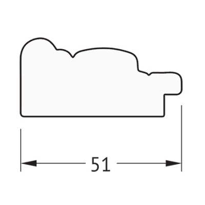 Зеркало Evoform Definite 49х39 Алебастр