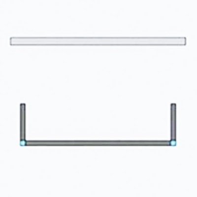 Душевая стенка Radaway Euphoria W4 Walk-in 140 фурнитура Хром стекло прозрачное