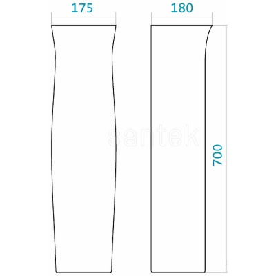 Пьедестал Santek Анимо 1WH110587 Белый
