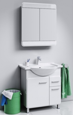 Тумба под раковину Aqwella Корсика 75 Т7м KOR0107 Белая