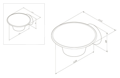 Мыльница AM.PM Like A8034200 Хром