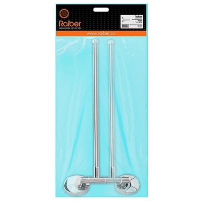 Полотенцедержатель Raiber R70126 двойной Хром