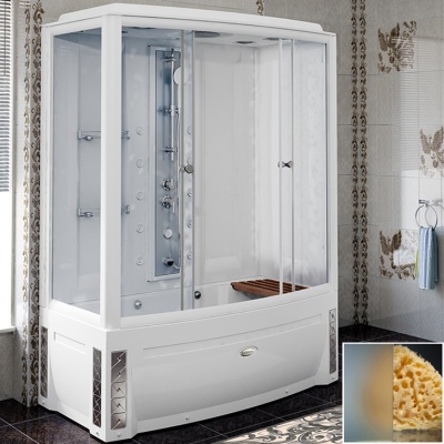 Душевой бокс Radomir Элис 168x85 R 1-04-1-2-0-0941 профиль Белый стекло матовое