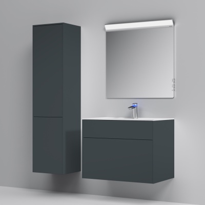Тумба под раковину AM.PM Inspire V2.0 80 M50AFHX0803GM подвесная Графит
