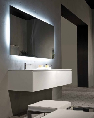 Тумба с раковиной SanVit Флай 120 в цвете Ral подвесная Белый глянец