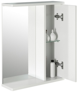 Зеркало со шкафом Mixline Норд 55 R 528386 Белый