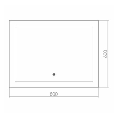 Зеркало Mixline Премьер Норма 80 530907 с подсветкой с сенсорным выключателем и пескоструйным рисунком