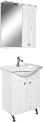 Тумба с раковиной Orange Лотос 60 Белая