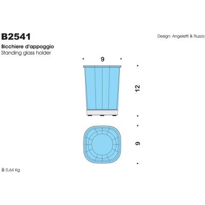 Стакан для зубных щеток Colombo Design Alize B2541 Хром