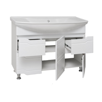 Тумба с раковиной Runo Стиль 105 Белая