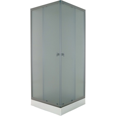 Душевой уголок Parly ZEQ811 80х193 профиль Матовый алюминиевый стекло матовое