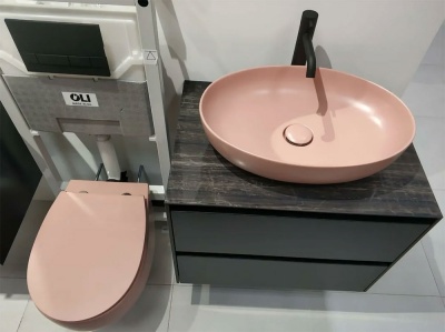 Раковина-чаша AeT Elite Oval 55 L616T0R0V0143 Зеленый мох матовая