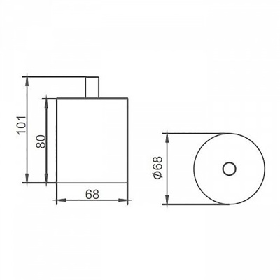 Косметическая емкость Aquanet 8187-GP Золото
