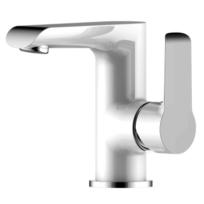 Смеситель для раковины Rossinka W35-11 Белый хром