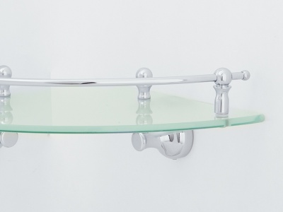 Стеклянная полка Veragio Gialetta VR.GIL-6417.CR угловая Хром