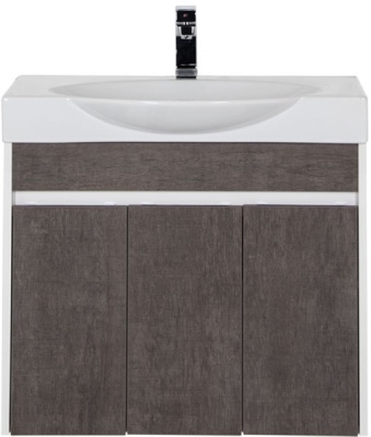 Тумба под раковину Aquanet Коста 76 188407 подвесная Дуб антик Белая