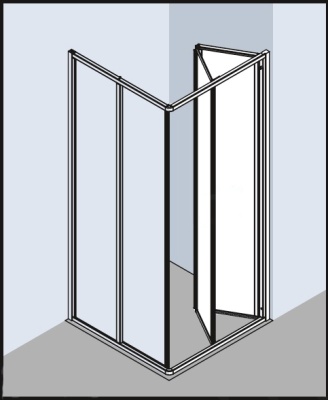 Душевая дверь Kermi Ibiza 2000 I2 ED2 100201AK R ED2