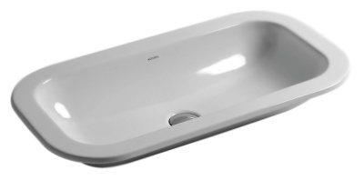 Раковина Azzurra Glaze GLZ 69x38/IN bianco lucido