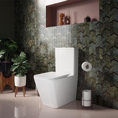 Унитаз компакт Ceramica Nova Cubic CN1803 с бачком и сиденьем Микролифт