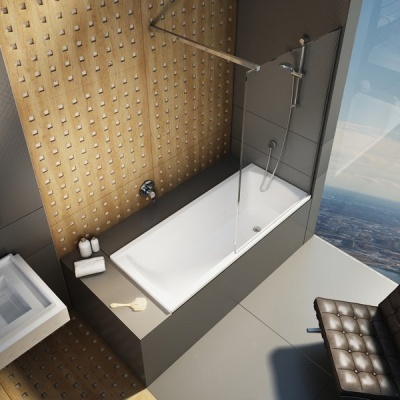 Душевая перегородка Ravak Walk-In Free ST 1300x2000 GW9FJ0C00Z1 профиль Хром стекло Transparent