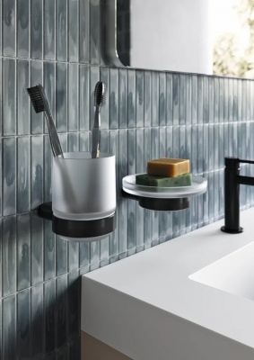 Стакан для зубных щеток Inda Mito A2010NNE+R00100007 Черный матовый