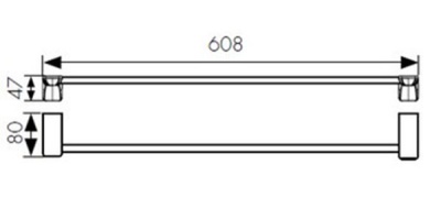 Полотенцедержатель Kaiser KH-4507 Бронза