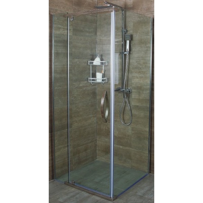 Душевой уголок Alex Baitler AB 214-90 90х90 профиль Хром стекло прозрачное