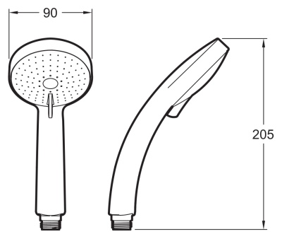 Ручной душ Jacob Delafon Citrus E12902-CP Хром