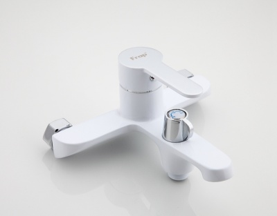 Смеситель для ванны Frap F324 Белый Хром